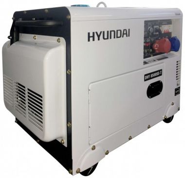 Дизельный генератор в шумопоглощающем корпусе HYUNDAI DHY 8500SE-T ― HYUNDAI