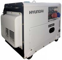 Дизельный генератор в шумопоглощающем корпусе HYUNDAI DHY 8500SE-T
